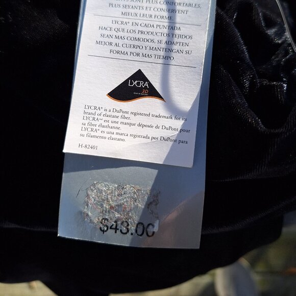 Amanda Smith Stretch Black Tunic Top Medium - Picture 6 of 8